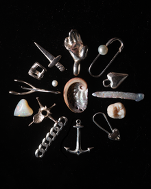 Anchor Birthstone Necklace - Solid 9K Gold