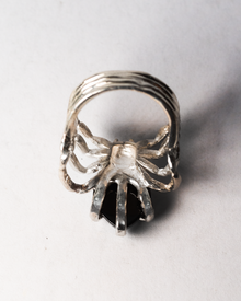 The Spider's Heart Ring - Sterling Silver