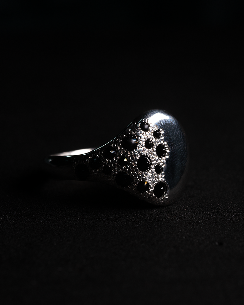 Unearth Signet Ring in solid 9ct gold, view 3 of 6