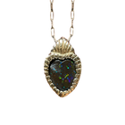 Heart on Fire Opal Pendant