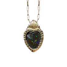 Heart on Fire Opal Pendant