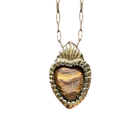 Heart on Fire Opal Pendant