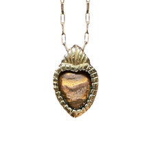 Heart on Fire Opal Pendant
