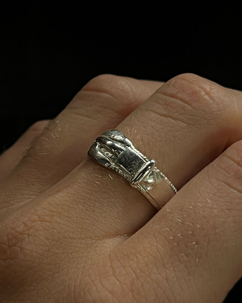 Buckle Up Ring - Sterling Silver