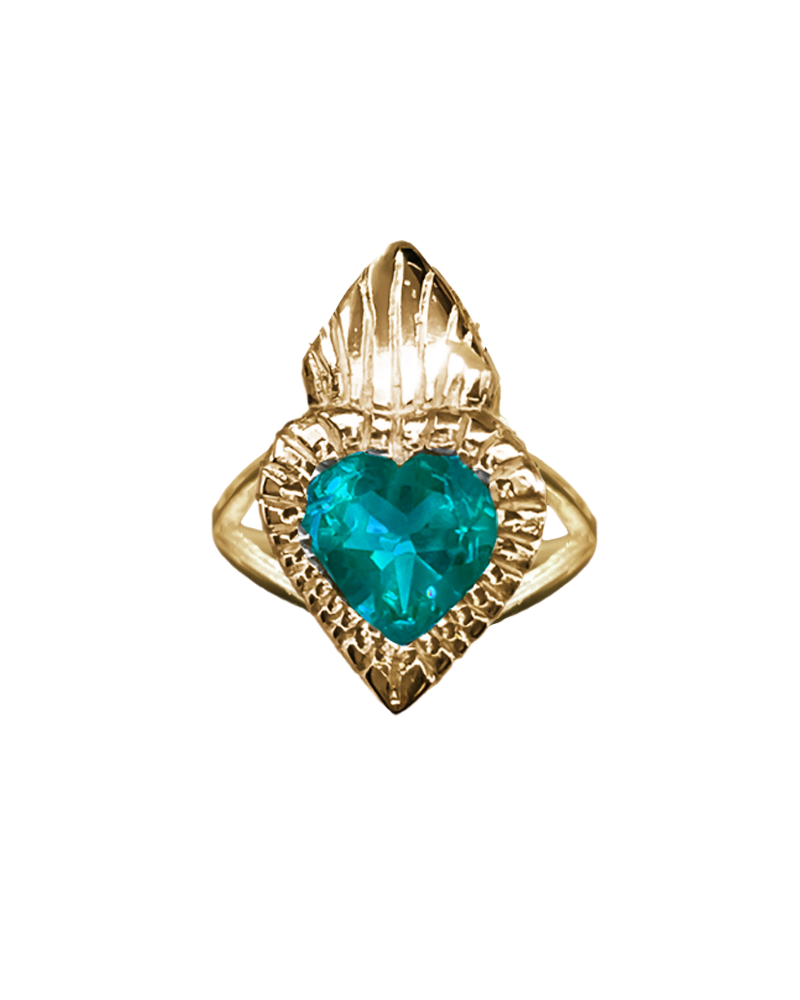 Burn My Heart Ring - Solid 9K Gold