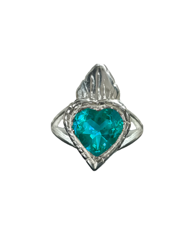Burn My Heart Ring - Sterling Silver
