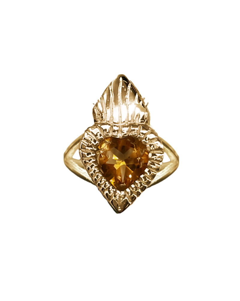 Burn My Heart Ring - Solid 9K Gold