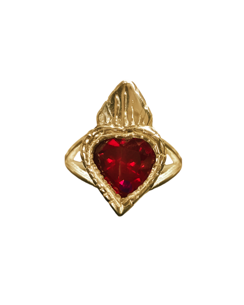 Burn My Heart Ring - Solid 9K Gold