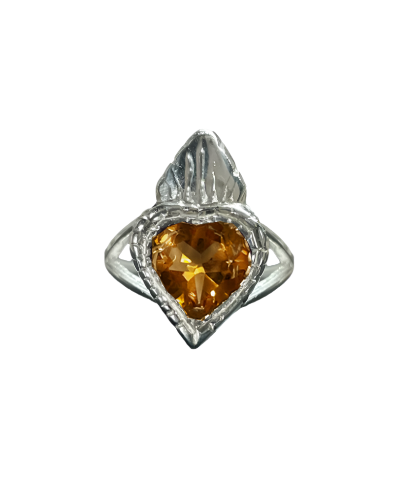 Burn My Heart Ring - Sterling Silver