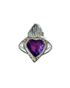 Burn My Heart Ring - Sterling Silver