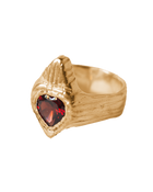 Burn My Heart Signet - Solid 9K Gold