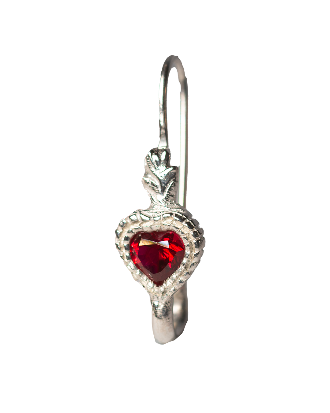 Mini Burn My Heart Earring - Sterling Silver
