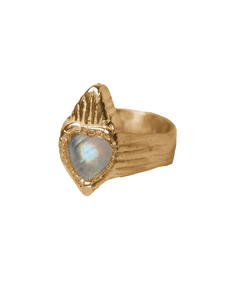 Burn My Heart Signet - Solid 9K Gold