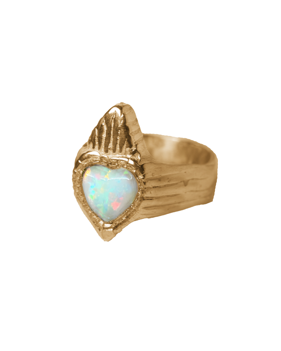 Burn My Heart Signet - Solid 9K Gold