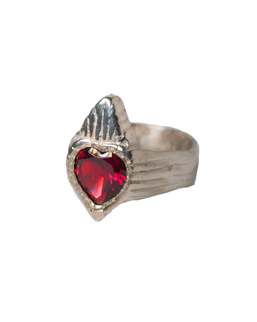 Burn My Heart Signet - Sterling Silver