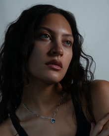Chain my Heart Padlock Choker - Sterling Silver