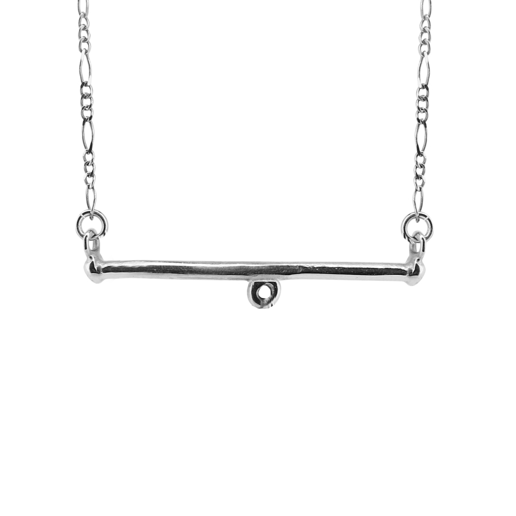 Charmed Bar Necklace - Sterling Silver