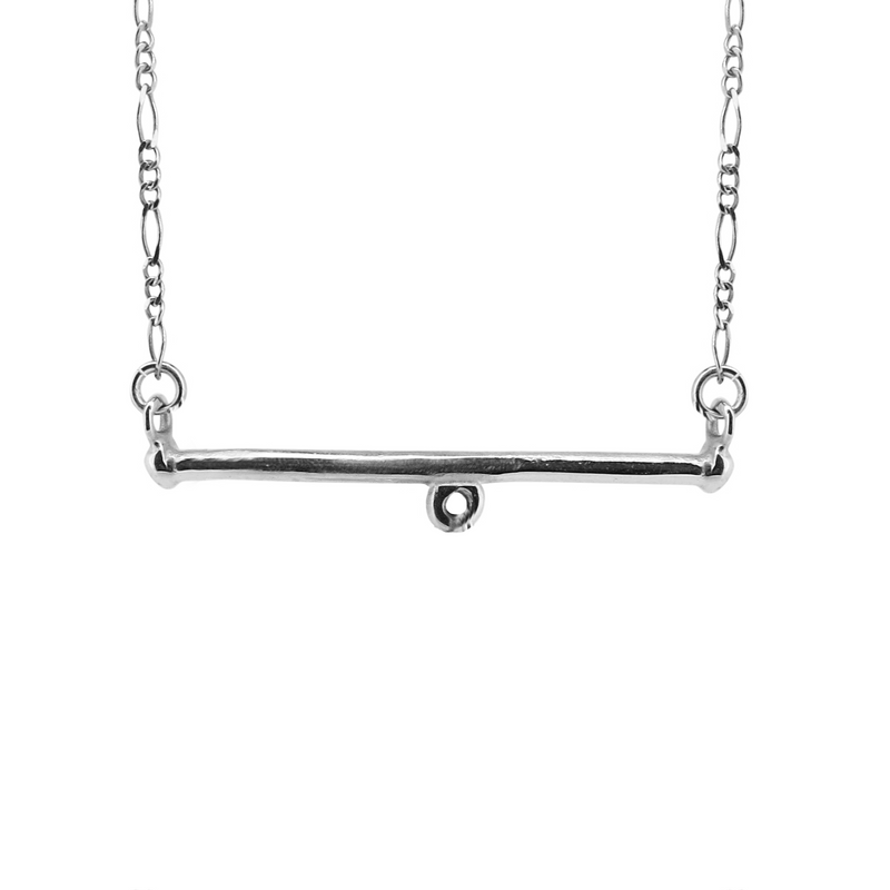 Charmed Bar Necklace - Sterling Silver