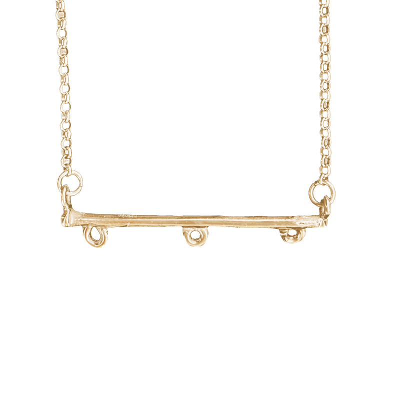 Bar Necklace - Solid 9K Gold