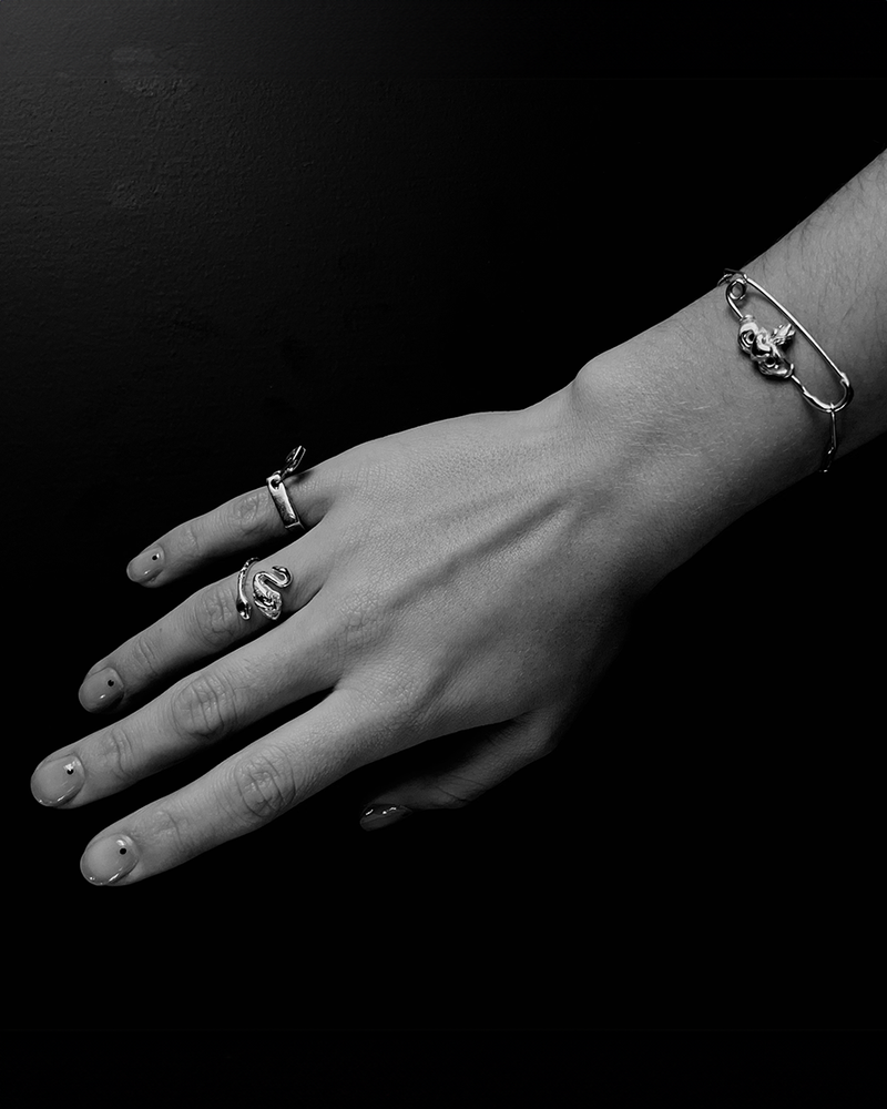 Claddagh Pin Bracelet- Sterling Silver