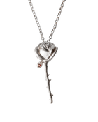 Crying Rose Necklace - Sterling Silver