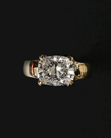Radiant Cut Diamond Ring - Solid Gold