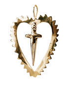 Cut Your Heart Out Earring - Solid 9K Gold