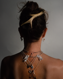 Le'Petit Wishbone Necklace - Solid 9K Gold