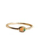 Fire Opal Ring - Solid 9K Gold