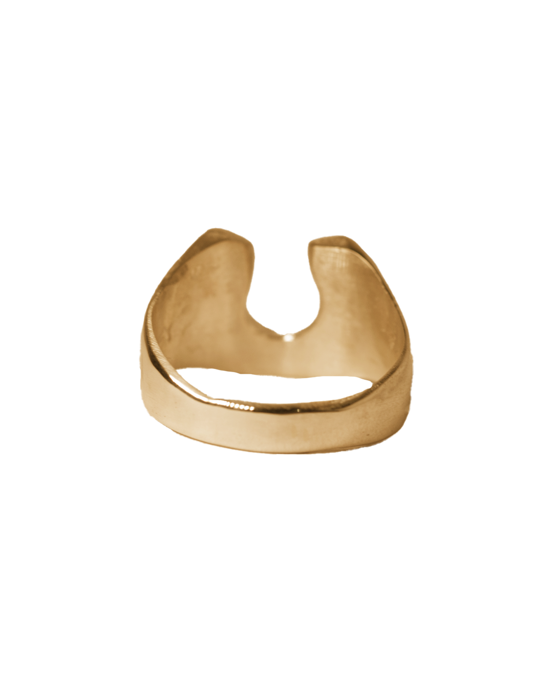 Horseshoe Signet - Solid 9K Yellow Gold