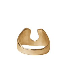 Horseshoe Signet - Solid 9K Yellow Gold