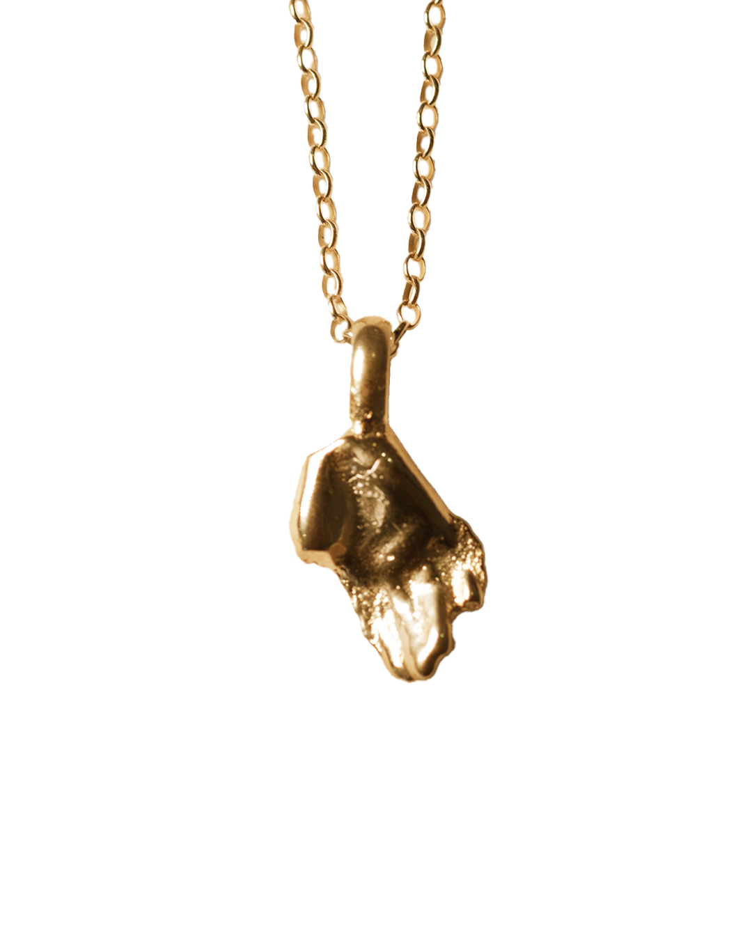 Hand of Fate Necklace - Solid 9K Gold