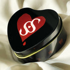 Red Heart Safety Pin Enamel Earring - Solid 9K Gold