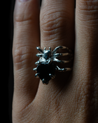 The Spider's Heart Ring - Sterling Silver