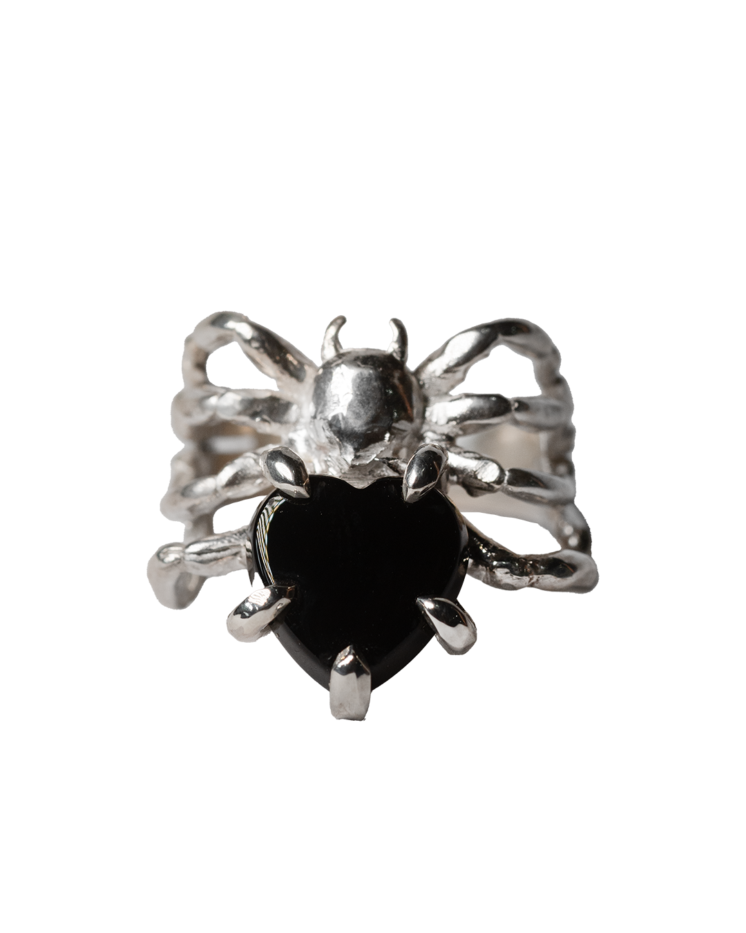 The Spider's Heart Ring - Sterling Silver