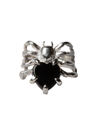 The Spider's Heart Ring - Sterling Silver