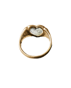 Heart's Ashes Ring - Solid 9K Gold