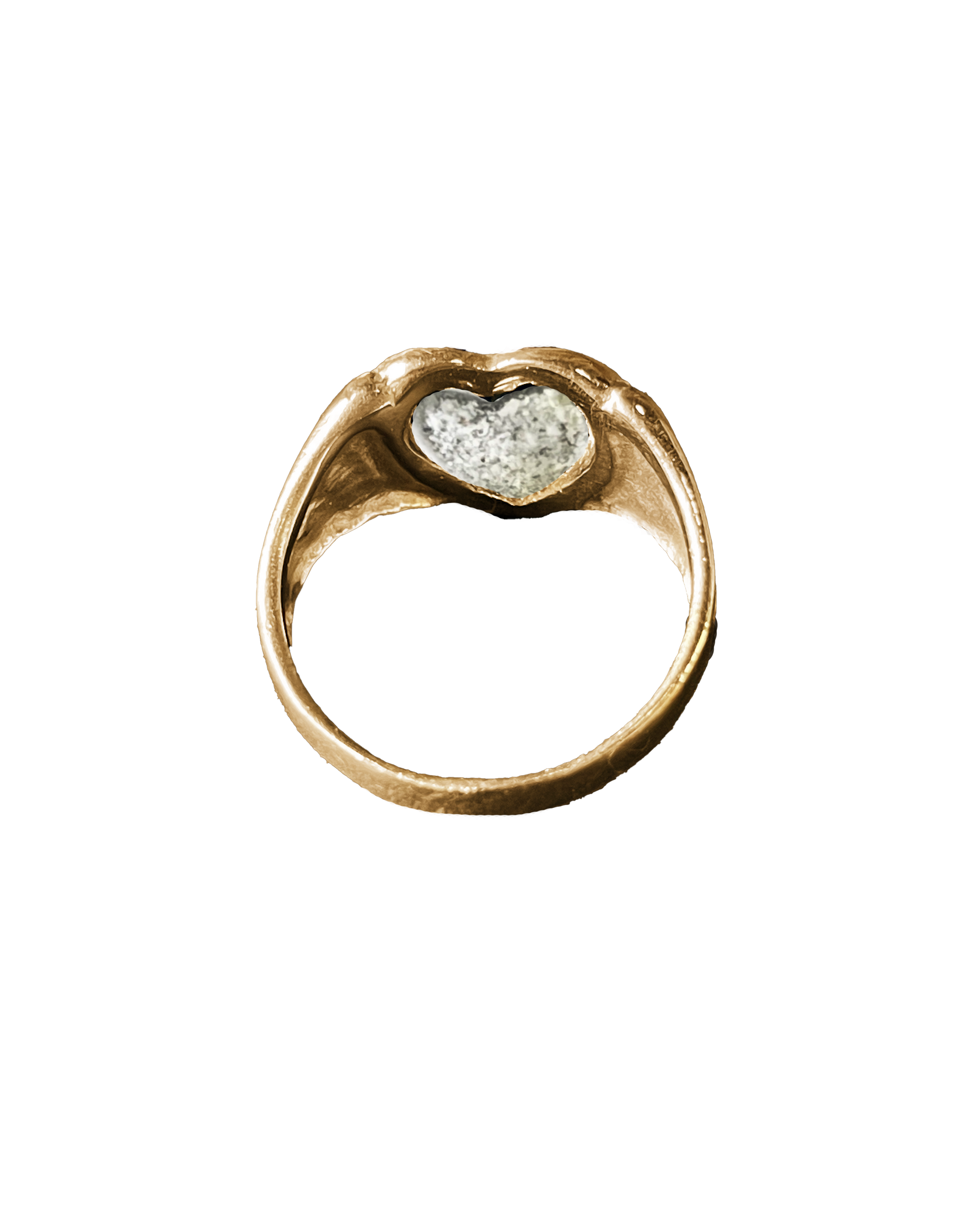 Heart's Ashes Ring - Solid 9K Gold