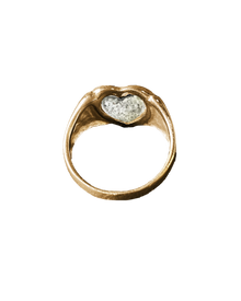Heart's Ashes Ring - Solid 9K Gold