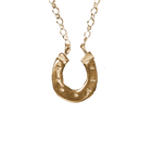 Horseshoe Necklace - Solid 9K Gold