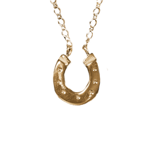 Horseshoe Necklace - Solid 9K Gold