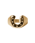 Horseshoe Signet - Solid 9K Yellow Gold