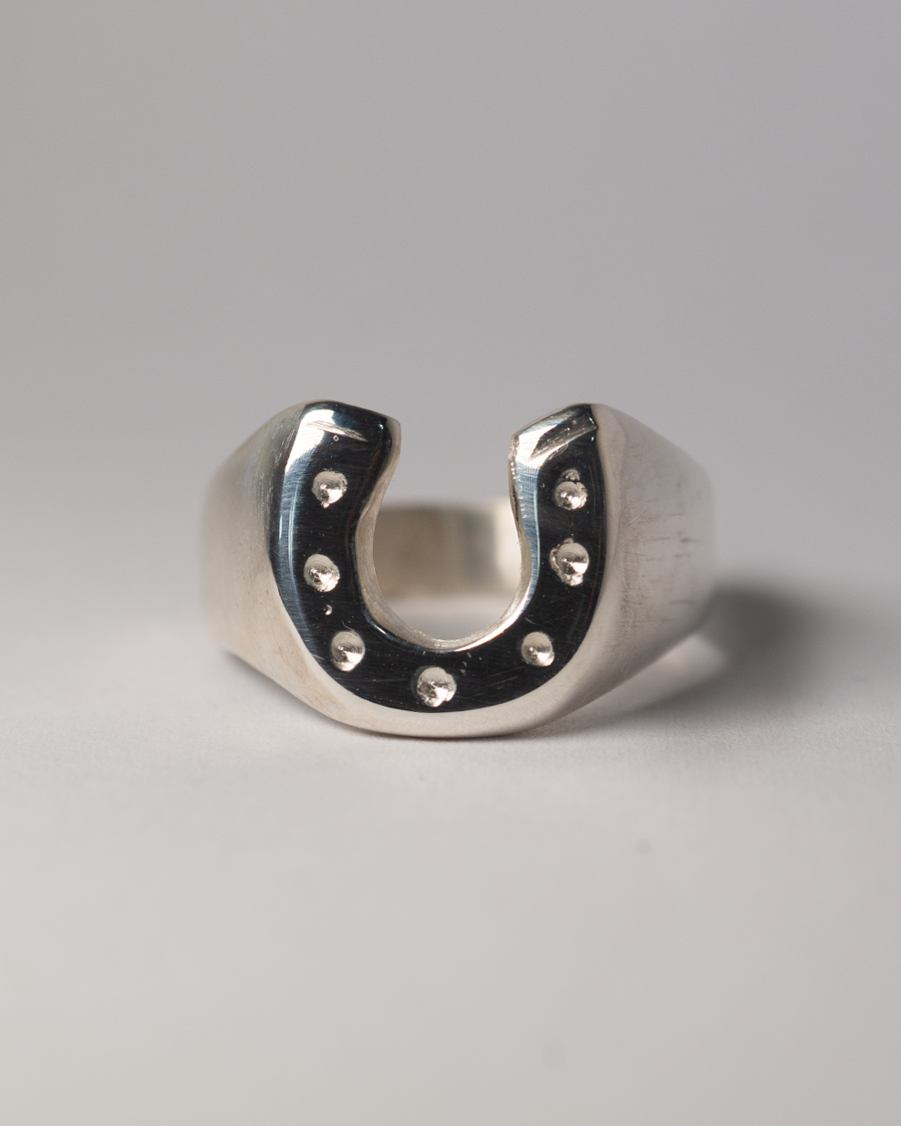 Horseshoe Signet - Sterling Silver