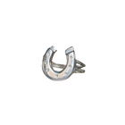 Lucky Horseshoe Ring - Sterling Silver