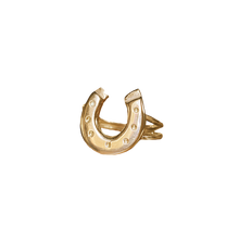 Lucky Horseshoe Ring - Solid 9K Yellow Gold