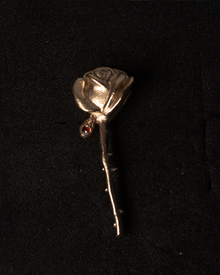 Crying Rose Necklace - Solid 9K Gold