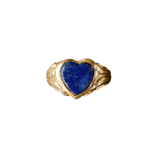 Blue as my Heart Lapis Ring - Solid 9K Gold