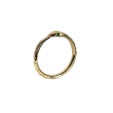 The Birthstone Oracle Snake Ring in 9K Solid Gold