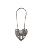 Large Heart Padlock - Sterling Silver