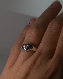 Love Drop Birthstone Ring - Sterling Silver